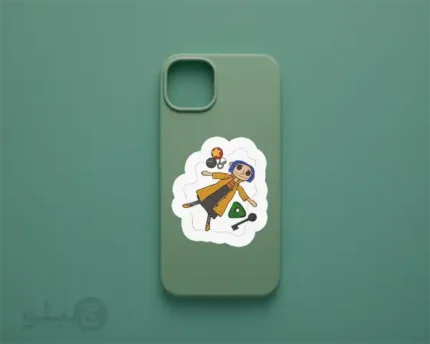 استیکر کورالاین کد c02 برش خورده مناسب پشت گوشی