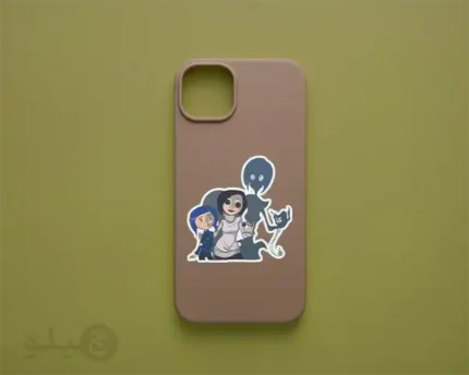 استیکر کورالاین کد c08 برش خورده مناسب پشت گوشی