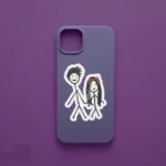 استیکر استیکمن با طرح کاپلی کد stm02 مناسب کلیه سطوح صاف لپتاب و موبایل در فروشگاه چیلو