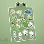پک استیکر فانتزی قورباغه کد pfrg01 مناسب کلیه سطوح صاف تبلت و لپتاب در فروشگاه هنری اینترنتی چیلو