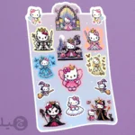 پک استیکر پیکسلی پرنسس ها با طراحی هلو کیتی کد phlk2 مناسب کلیه سطوح صاف در مجموعه چیلو فروشگاه محصولات فانتزی