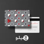 استیکر کارت بانکی/کارت سوخت هلوکیتی طرح فانتزی کد chlk18