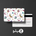 استیکر کارت بانکی/کارت سوخت هلوکیتی طرح فانتزی کد chlk21