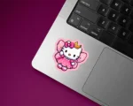 استیکر هلوکیتی طرح پرنسس کد hlk21 مناسب کلیه سطوح صاف استیکر قاب موبایل لپتاب و تبلت و ماشین در فروشگاه اینترنتی چیلو