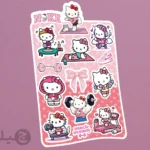 پک استیکر فانتزی ورزشی هلو کیتی کد phlk1 مناسب کلیه سطوح صاف در مجموعه اینترنتی چیلو