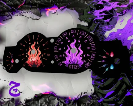 ورق کیلومتر طرح آتش رنگی مناسب همه ماشین ها از پراید تا تسلا