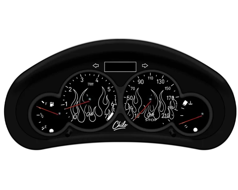 ورق کیلومتر طرح آتش سفید مناسب همه ماشین ها از پراید تا تسلا
