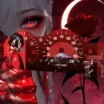 ورق کیلومتر طرح ژاپنی قرمز مناسب همه ماشین ها از پراید تا تسلا