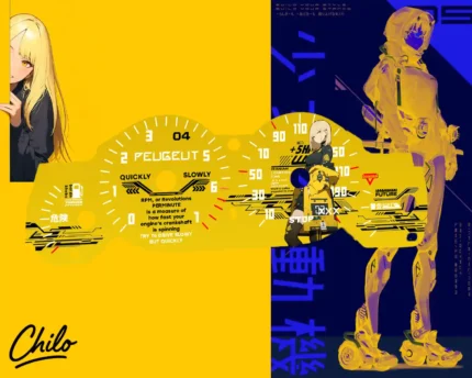 ورق کیلومتر طرح دختر انیمه ای مناسب همه ماشین ها از پراید تا تسلا