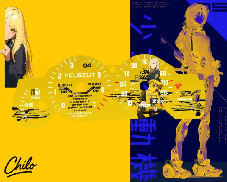 ورق کیلومتر طرح دختر انیمه ای مناسب همه ماشین ها از پراید تا تسلا