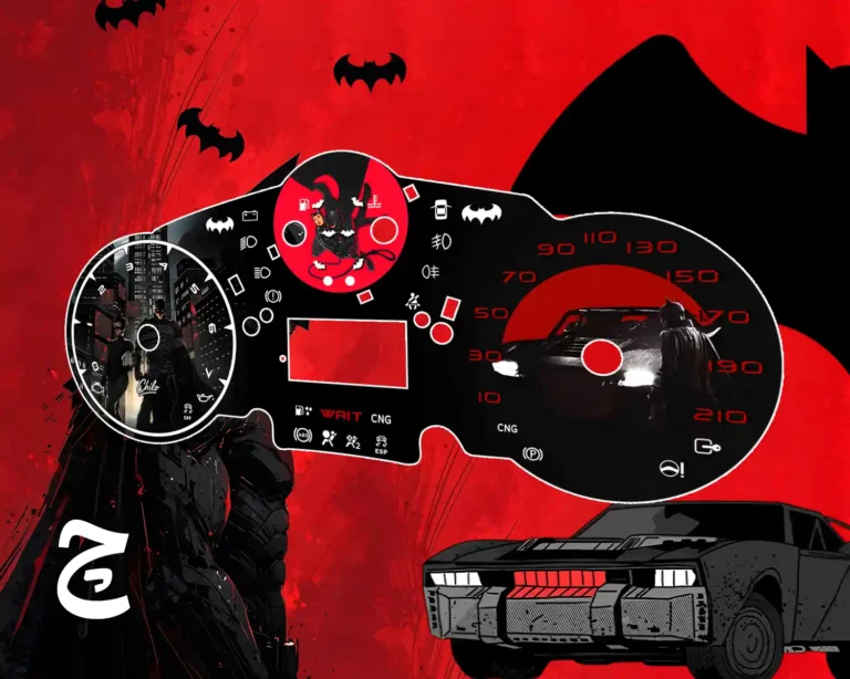 ورق کیلومتر طرح بتمن و کت وومن مناسب همه ماشین ها از پراید تا تسلا