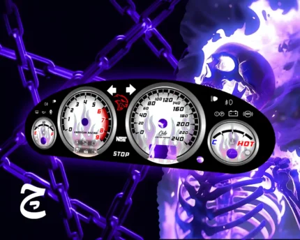 ورق کیلومتر طرح آتش کلاسیک مناسب همه ماشین ها از پراید تا تسلا