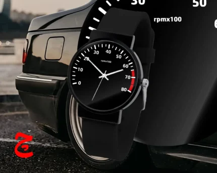 ساعت مچی اسپرت با طرح عقربه کیلومتر 405 | بند سیلیکون رنگ ثابت / مناسب کلیه سنین / قطر ساعت 3.5 / مقاوم دربرابر رطوبت و آب / زمان آماده سازی 10 روز کاری