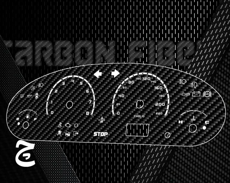 ورق کیلومتر طرح فیبر کربن مشکی مناسب همه ماشین ها از پراید تا تسلا