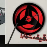 ساعت دیواری عقربه فانتزی با طرح چشم ایتاچی قطر31