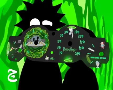 ورق کیلومتر طرح rick and morty مناسب همه ماشین ها از پراید تا تسلا