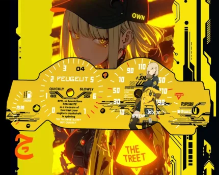 ورق کیلومتر طرح سایبر پانک مناسب همه ماشین ها از پراید تا تسلا