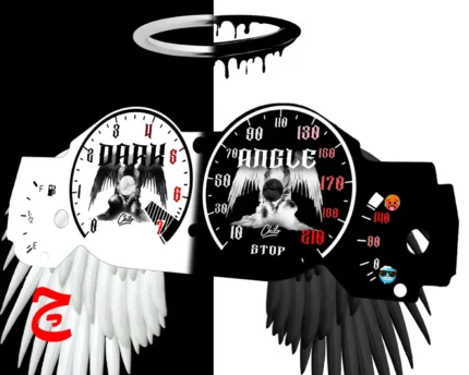 ورق کیلومتر طرح دارک آنجل مناسب همه ماشین ها از پراید تا تسلا این طراحی متناسب با کیلومتر ماشین یا موتور شما طراحی میشود و تفاوتی ندارد که وسیله نقلیه شما از چه مدل و برندی هست زمان آماده سازی ورق کیلومتر 15 روز کاری میباشد