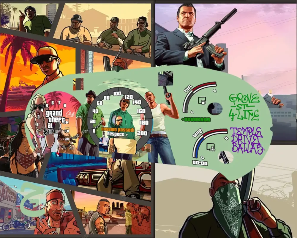 ورق کیلومتر طرح Gta برای ماشین تیبا / کوییک / ساینا این طراحی متناسب با کیلومتر ماشین یا موتور شما طراحی میشود و تفاوتی ندارد که وسیله نقلیه شما از چه مدل و برندی هست