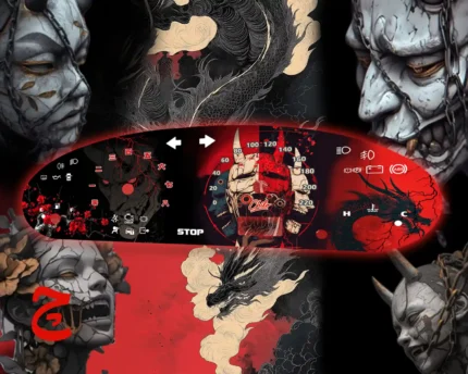 ورق کیلومتر طرح سامورایی ژاپنی با اژدها برای ماشین سمند / پژو پارس قدیم / 405 این طراحی متناسب با کیلومتر ماشین یا موتور شما طراحی میشود و تفاوتی ندارد که وسیله نقلیه شما از چه مدل و برندی هست