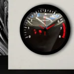 ساعت دیواری عقربه فانتزی با طرح پژو 405 قطر31