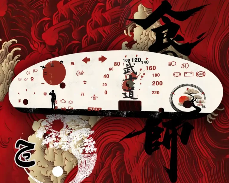 ورق کیلومتر طرح سرباز ژاپنی مناسب برای پژو 405 / سمند / پژو پارس قدیم این طراحی متناسب با کیلومتر ماشین یا موتور شما طراحی میشود و تفاوتی ندارد که وسیله نقلیه شما از چه مدل و برندی هست