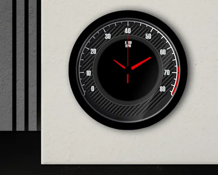 ساعت دیواری عقربه فانتزی با طرح استن مارتین قطر31