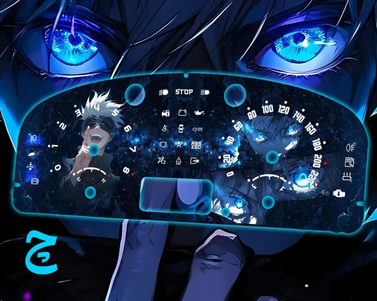 ورق کیلومتر طرح ساتورو گوجو مناسب همه ماشین ها از پراید تا تسلا این طراحی متناسب با کیلومتر ماشین یا موتور شما طراحی میشود و تفاوتی ندارد که وسیله نقلیه شما از چه مدل و برندی هست زمان آماده سازی ورق کیلومتر 15 روز کاری میباشد