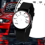 ساعت مچی اسپرت با طرح عقربه کیلومتر لنسر | بند سیلیکون رنگ ثابت / مناسب کلیه سنین / قطر ساعت 3.5 / مقاوم دربرابر رطوبت و آب / زمان آماده سازی 10 روز کاری