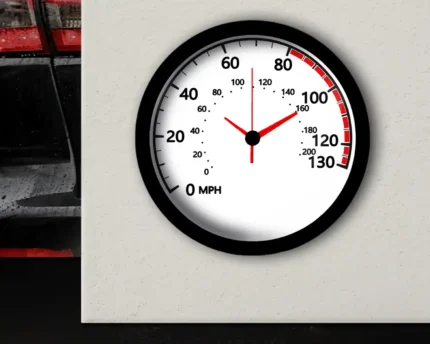 ساعت دیواری عقربه فانتزی با طرح لنسر قطر31