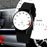 ساعت مچی اسپرت با طرح عقربه کیلومتر پژو پارس سفید | بند سیلیکون رنگ ثابت / مناسب کلیه سنین / قطر ساعت 3.5 / مقاوم دربرابر رطوبت و آب / زمان آماده سازی 10 روز کاری