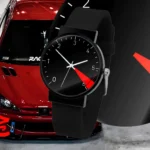 ساعت مچی اسپرت با طرح عقربه کیلومتر پژو 206 مشکی | بند سیلیکون الی استیل درجه یک / مناسب کلیه سنین / قطر ساعت 3.5 الی 4.5 سانتی متر / مقاوم دربرابر رطوبت و آب / زمان آماده سازی 10 روز کاری